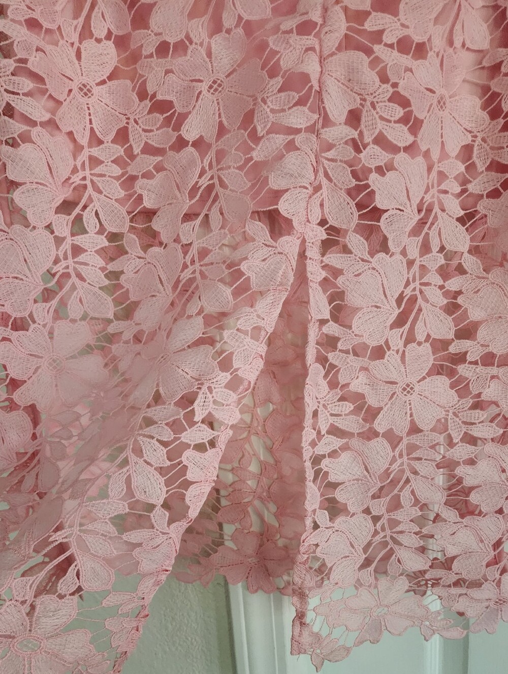 Pink Lace Midi Skirt Sz Xl Nwt - Picture 3 of 5